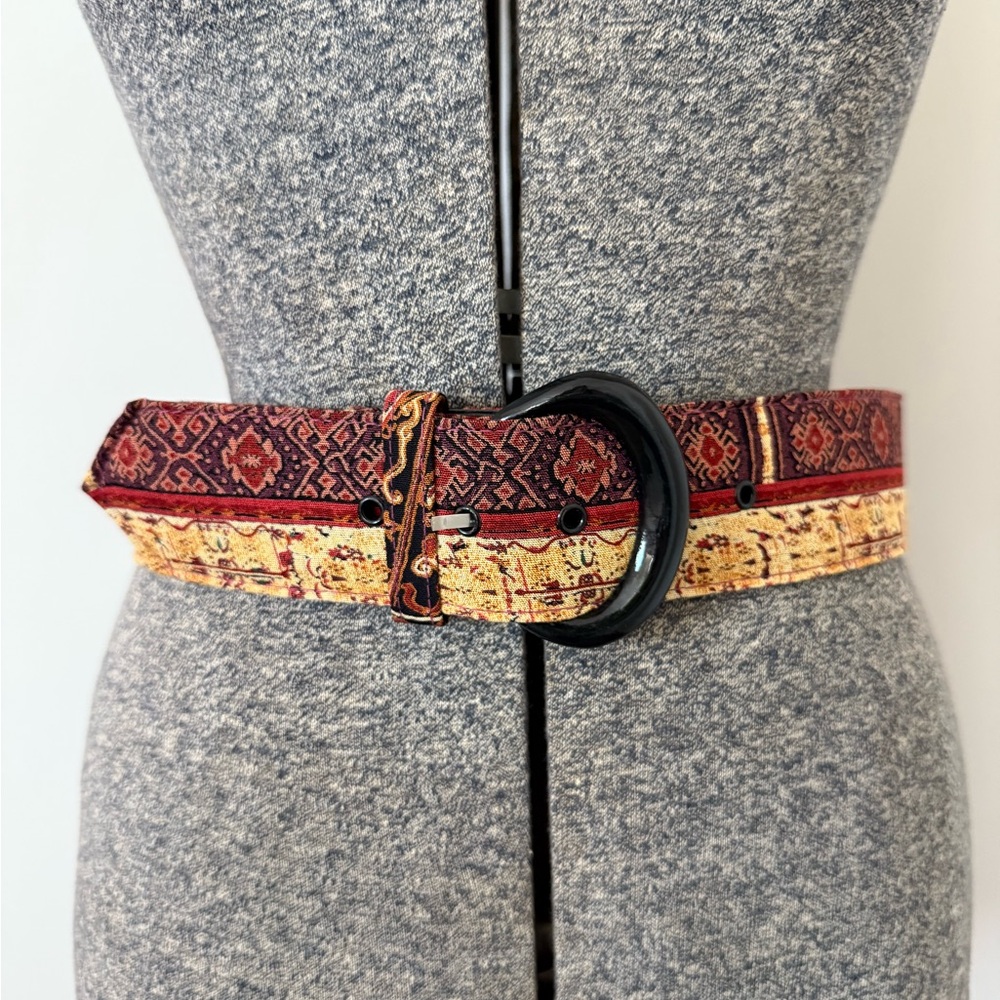 Boho Tapestry Fabric Belt – Size 10